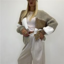 cardigan corto senza bottoni colourfull